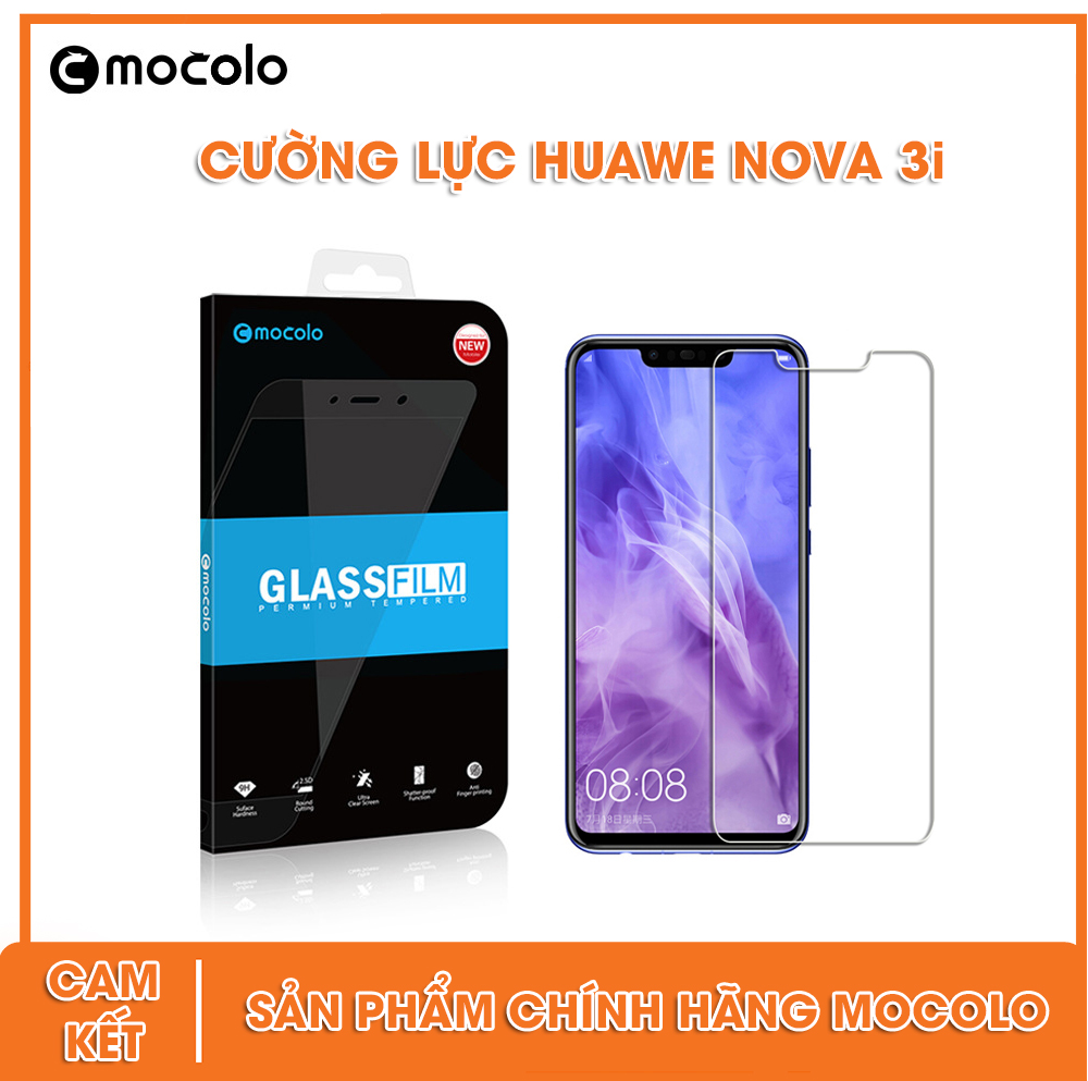 Kính cường lực Huawei Nova 3i 2018 trong suốt chính hãng Mocolo