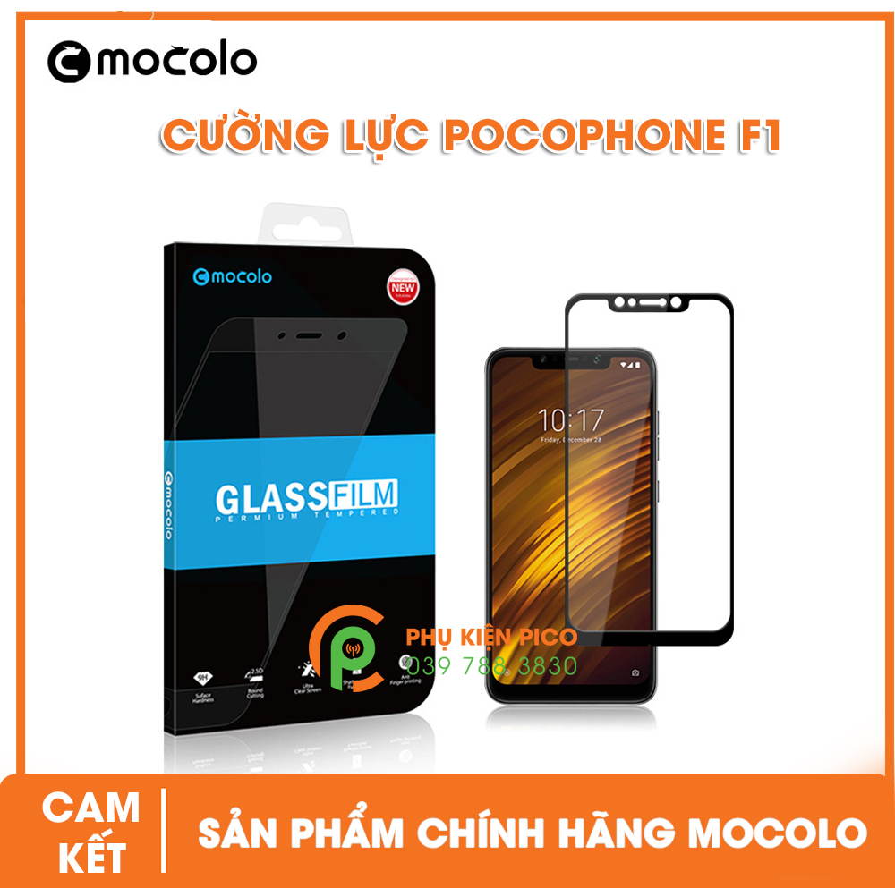 Kính cường lực Xiaomi Pocophone F1 2018 chính hãng Mocolo không che đèn báo tin nhắn