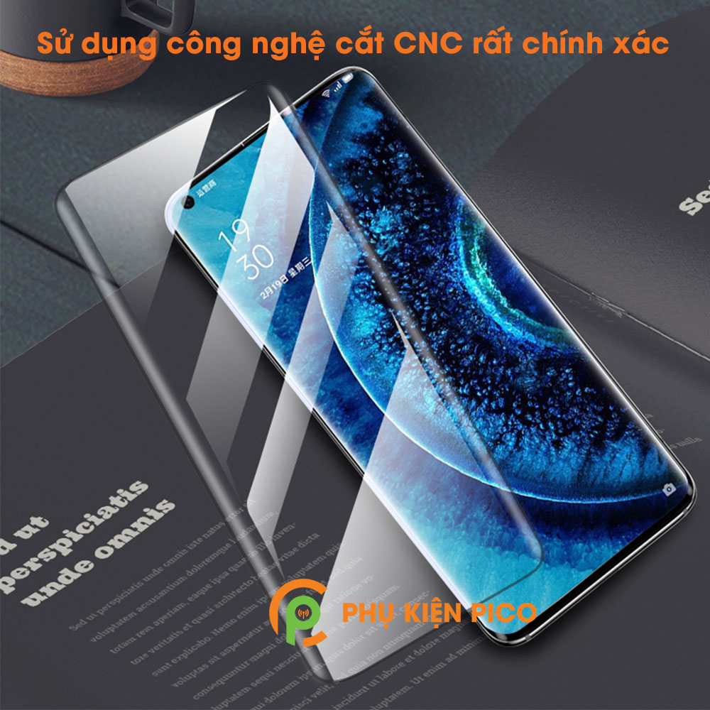 Kính cường lực Oppo Find X2 chính hãng T-Max đèn UV cỡ lớn full màn hình