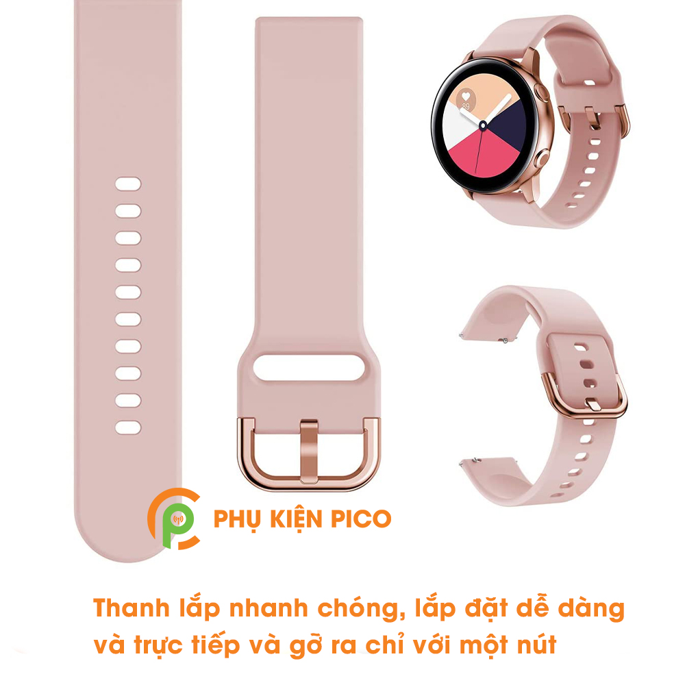 Dây silicon đồng hồ Samsung Galaxy Watch Active 40/44mm bản rộng
