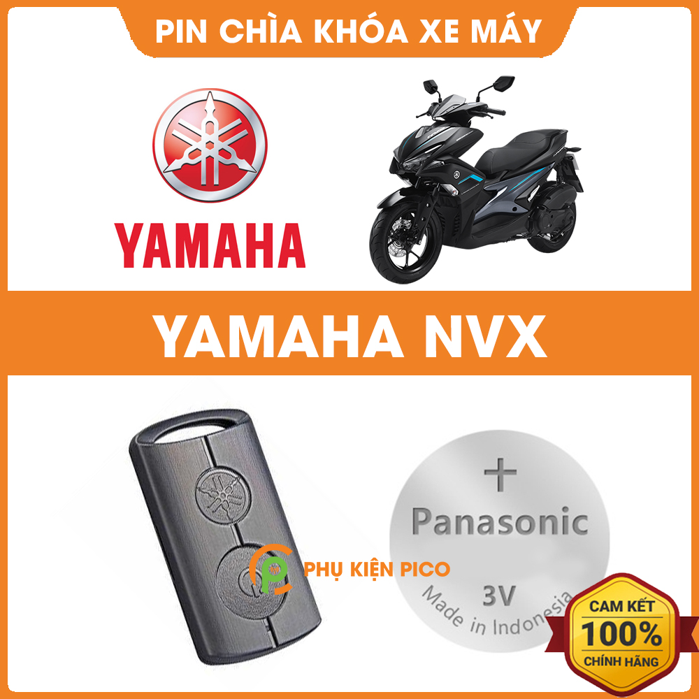 Pin chìa khóa xe máy Yamaha NVX sản xuất tại Indonesia 3V Panasonic