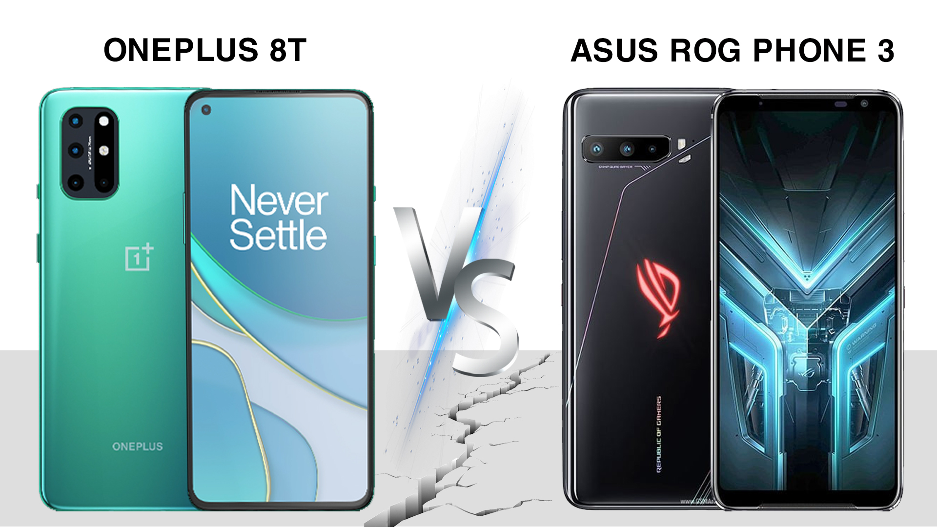 So sánh OnePlus 8T và Asus Rog Phone 3