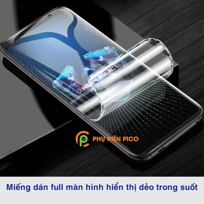 Dán màn hình Asus Rog Phone 5 Pro full màn dẻo trong suốt