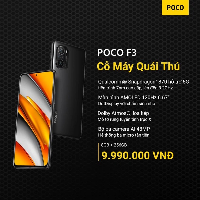 Tin tức POCO F3 và POCO X3 Pro ra mắt tại VN: Snapdragon 870/860, màn hình 120Hz, giá từ 9.99/6.99 triệu đồng