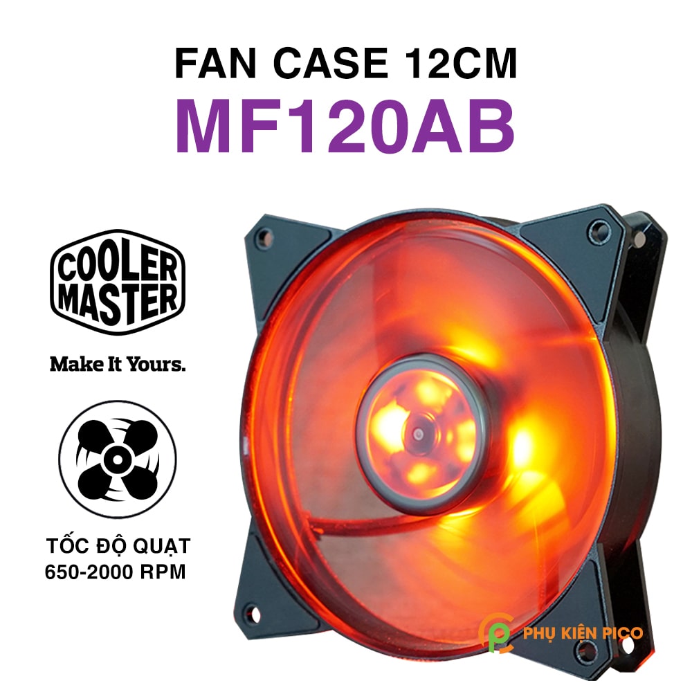 Quạt tản nhiệt case máy tính Cooler Master MasterFan MF120AB – Quạt Fan Case 12cm