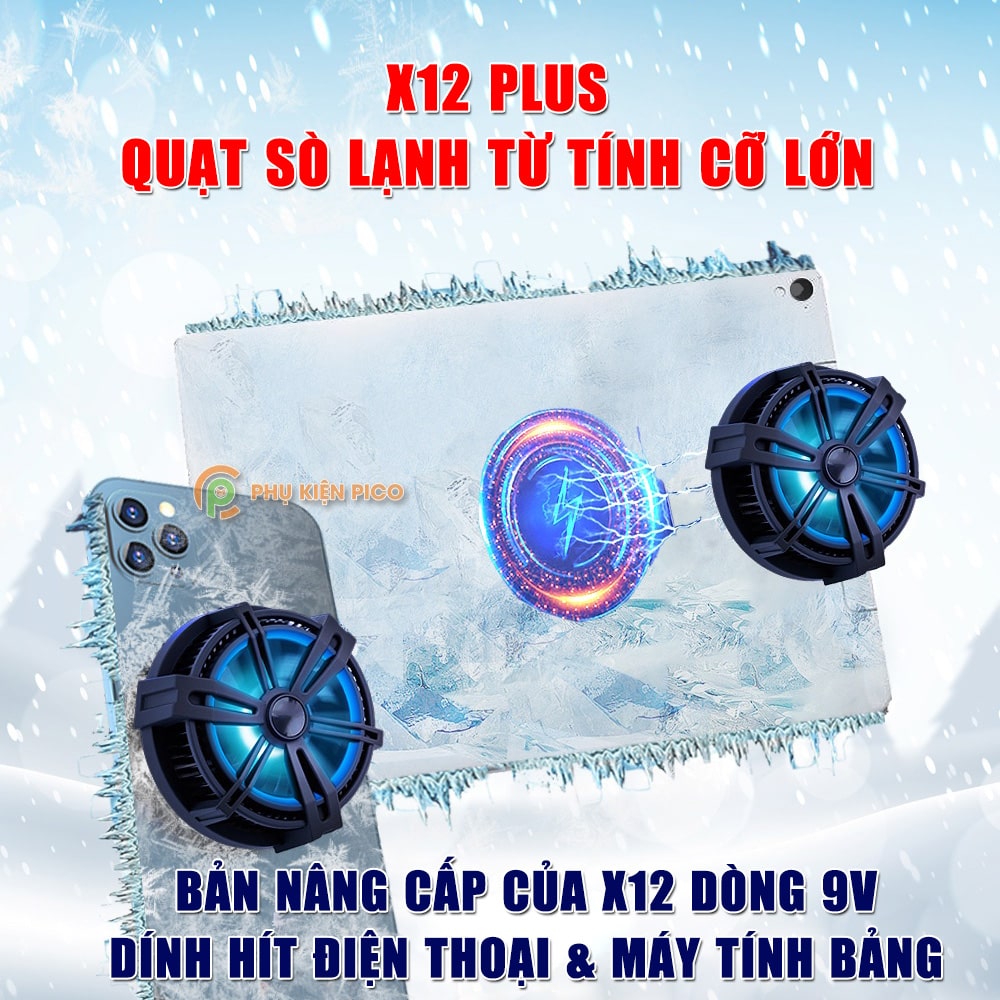x12-plus-min 10 Mẫu quạt tản nhiệt điện thoại sò lạnh có sạc không dây tốt nhất 2023