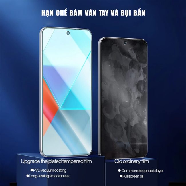 Kính cường lực Xiaomi Redmi Note 14 trong suốt full màn hình chính hãng Smart Devil