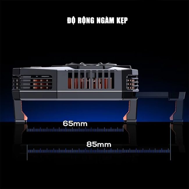 Quạt tản nhiệt điện thoại sò lạnh C20 Led RGB Gaming 3 chế độ làm lạnh giảm nhiệt nhanh