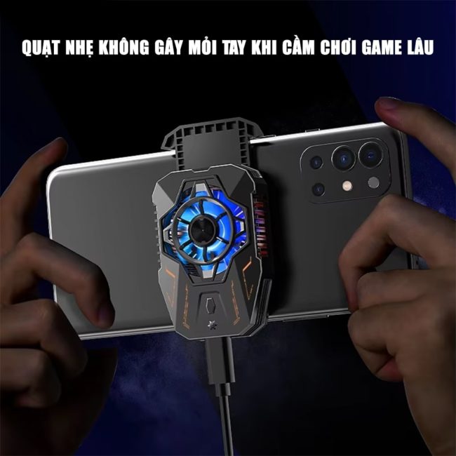 Quạt tản nhiệt điện thoại sò lạnh C20 Led RGB Gaming 3 chế độ làm lạnh giảm nhiệt nhanh