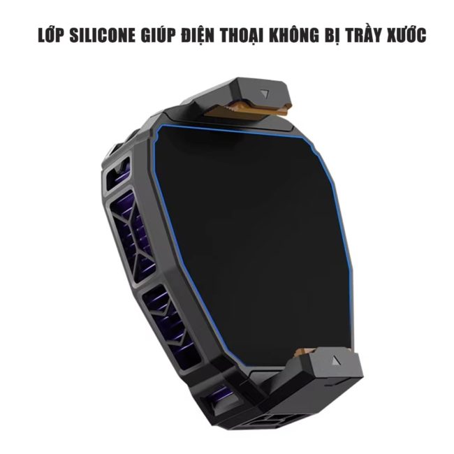 Quạt tản nhiệt điện thoại sò lạnh C50 Led RGB Gaming sò lạnh cỡ lớn 30x30mm giảm nhiệt nhanh