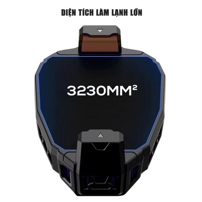 Quạt tản nhiệt điện thoại sò lạnh C50 Led RGB Gaming sò lạnh cỡ lớn 30x30mm giảm nhiệt nhanh