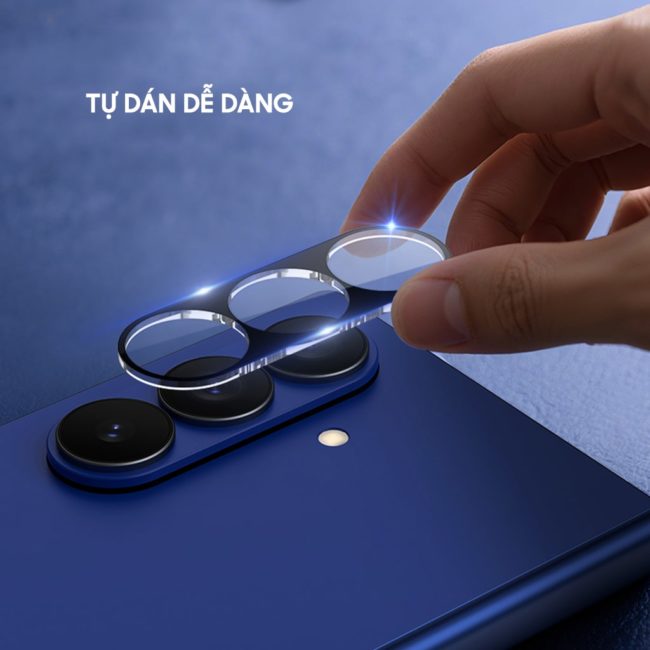 Dán camera Samsung Galaxy Z Fold 7 5G thấu kính nổi 3D cao cấp cường lực camera độ cứng 9H trong suốt