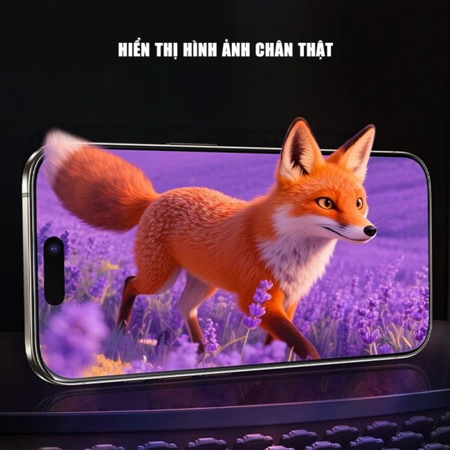 Kính cường lực Iphone 15 Pro Max trong suốt full màn hình hãng Smart Devil có khung hỗ trợ dán