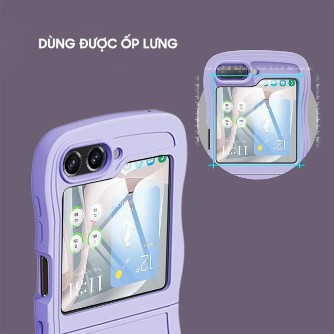Kính cường lực màn hình phụ Samsung Galaxy Z Flip 6 5G full màn hình chống trầy xước va đập