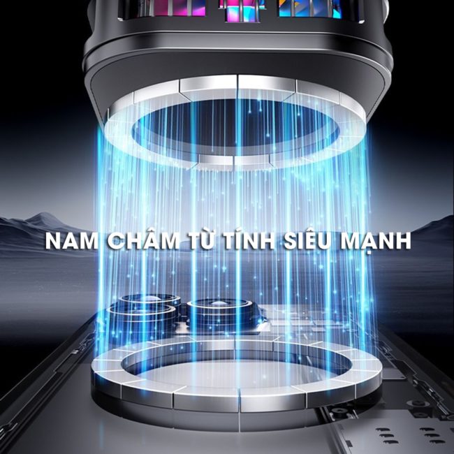 Quạt tản nhiệt điện thoại sò lạnh từ tính có ngàm kẹp rời SL39 SE V2 màn hình hiển thị nhiệt độ Led RGB Gaming