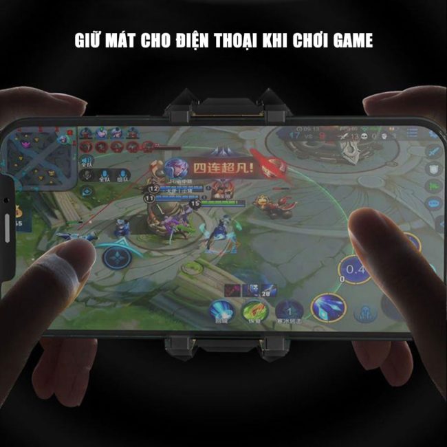 Quạt tản nhiệt điện thoại sò lạnh J42 Led RGB giảm nhiệt nhanh chơi game pubg freefire liên quân mobile