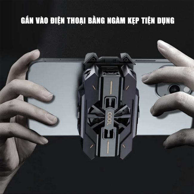 Quạt tản nhiệt điện thoại sò lạnh J42 Led RGB giảm nhiệt nhanh chơi game pubg freefire liên quân mobile