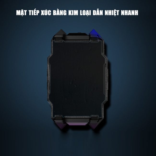 Quạt tản nhiệt điện thoại sò lạnh J42 Led RGB giảm nhiệt nhanh chơi game pubg freefire liên quân mobile