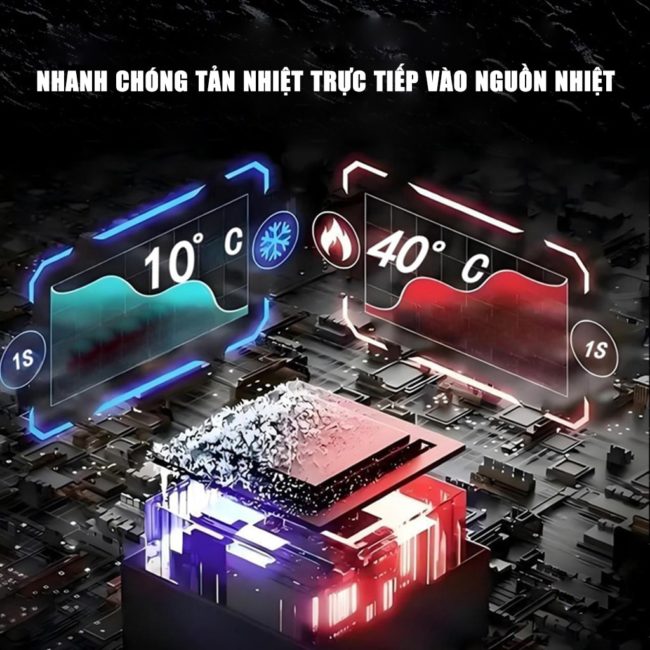 Tấm đồng tản nhiệt từ tính có lõi ống chất lỏng dẫn nhiệt hiệu suất cao V6 Pro dùng cho điện thoại di động quạt tản nhiệt sò lạnh