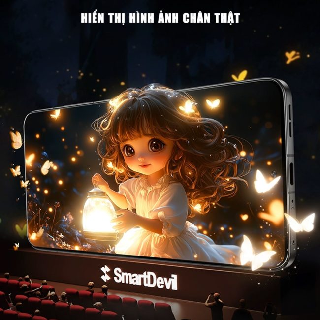 Kính cường lực Oneplus Ace 5 trong suốt full màn hình chính hãng Smart Devil