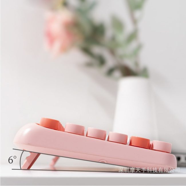 Bộ bàn phím chuột không dây Bunny Cute - chuột máy tính không dây bàn phím MOFII hồng dễ thương Wireless