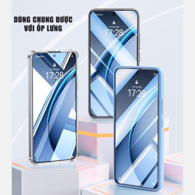 Kính cường lực Oppo K13 Turbo Pro trong suốt full màn hình nhận vân tay chính hãng Smart Devil