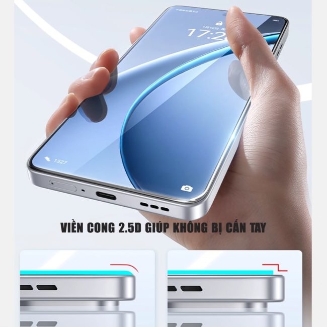 Kính cường lực Oppo K13 Turbo Pro trong suốt full màn hình nhận vân tay chính hãng Smart Devil