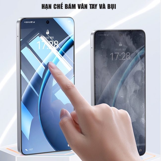 Kính cường lực Oppo K13 Turbo Pro trong suốt full màn hình nhận vân tay chính hãng Smart Devil