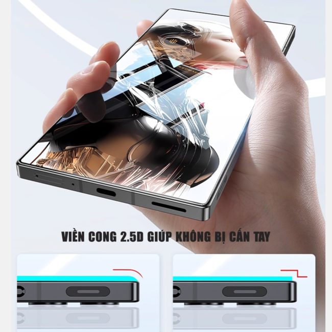 Kính cường lực Nubia Red Magic 10S Pro trong suốt không viền full màn hình chính hãng Smart Devil