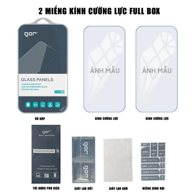 Kính cường lực Samsung Galaxy A56 5G full màn hình chính hãng Gor phủ nano