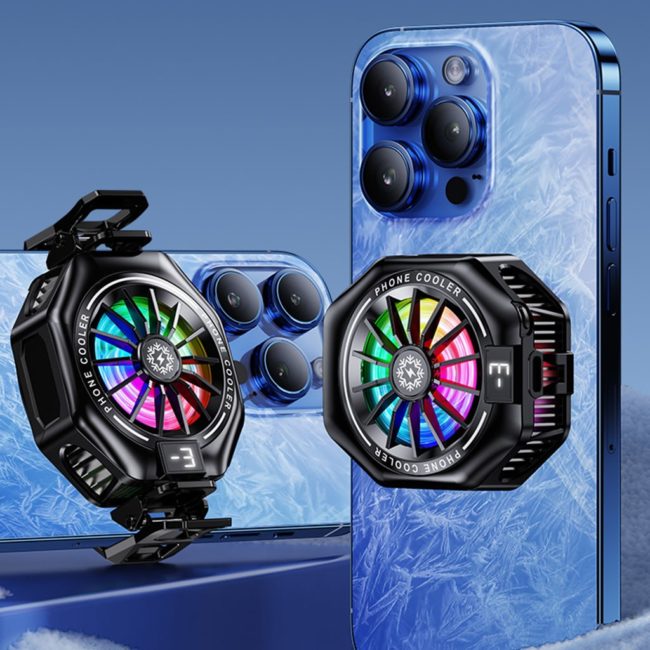 Quạt tản nhiệt điện thoại sò lạnh từ tính có ngàm kẹp rời X156 Pro Max 24W Led RGB Gaming hỗ trợ tăng FPS Game Mobile Liên Quân Pubg FF