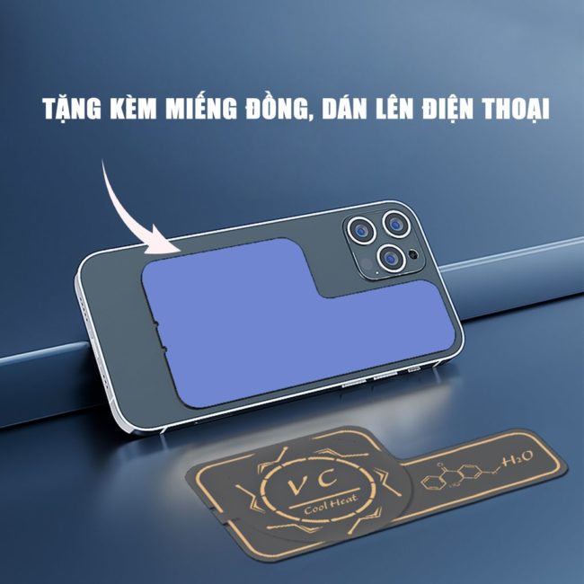 Tấm đồng tản nhiệt từ tính cấu trúc mao dẫn chất lỏng hiệu suất cao V8 Pro Max dùng cho quạt tản nhiệt điện thoại sò lạnh