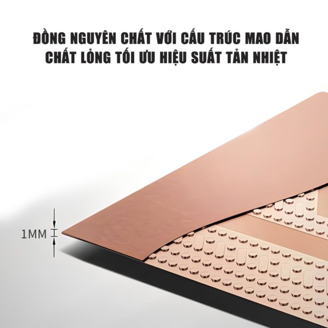 Tấm đồng tản nhiệt từ tính cấu trúc mao dẫn chất lỏng hiệu suất cao V8 Pro Max dùng cho quạt tản nhiệt điện thoại sò lạnh
