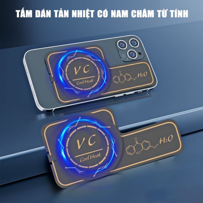 Tấm đồng tản nhiệt từ tính cấu trúc mao dẫn chất lỏng hiệu suất cao V8 Pro Max dùng cho quạt tản nhiệt điện thoại sò lạnh