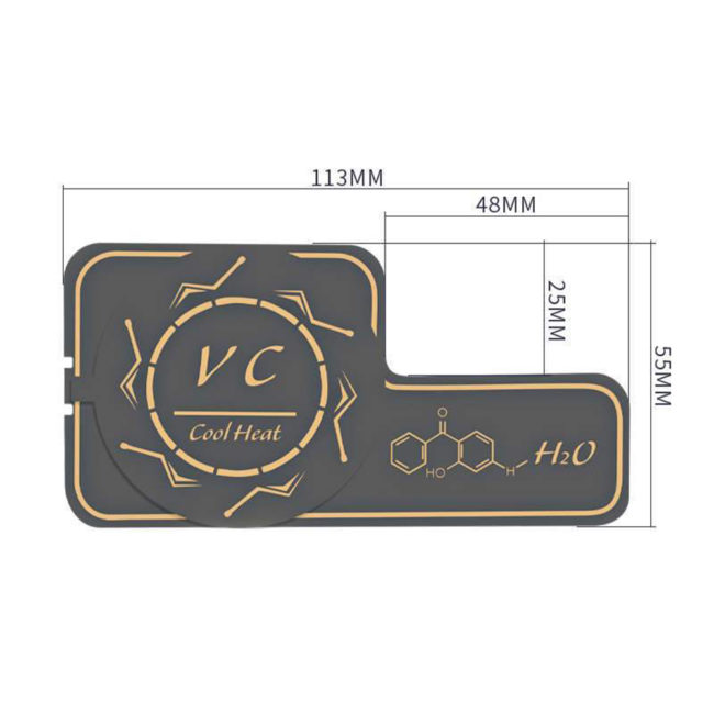 Tấm đồng tản nhiệt từ tính cấu trúc mao dẫn chất lỏng hiệu suất cao V8 Pro Max dùng cho quạt tản nhiệt điện thoại sò lạnh