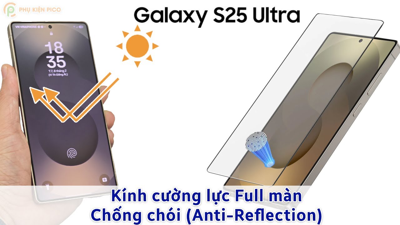 Hướng dẫn dán kính cường lực Samsung Galaxy S25 Ultra chống chói Anti-Reflection Smart devil