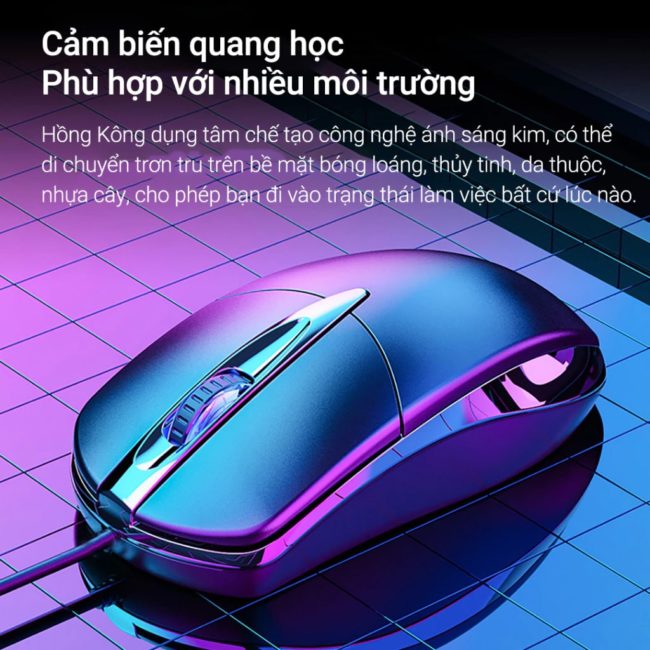 Chuột máy tính laptop có dây văn phòng gaming G1 1000 DPI USB giá rẻ phù hợp cho học sinh sinh viên nhân viên văn phòng
