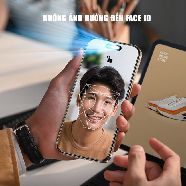 Kính cường lực Iphone 17 Pro chống chói AR Anti-Reflection full màn hình nhận vân tay Smart Devil