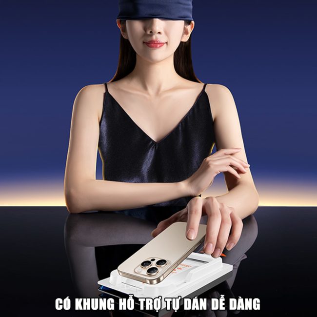 Kính cường lực Iphone 17 Pro chống chói AR Anti-Reflection full màn hình nhận vân tay Smart Devil