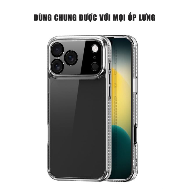 Kính cường lực Iphone 17 Pro Max trong suốt full màn hình không viền Smart Devil
