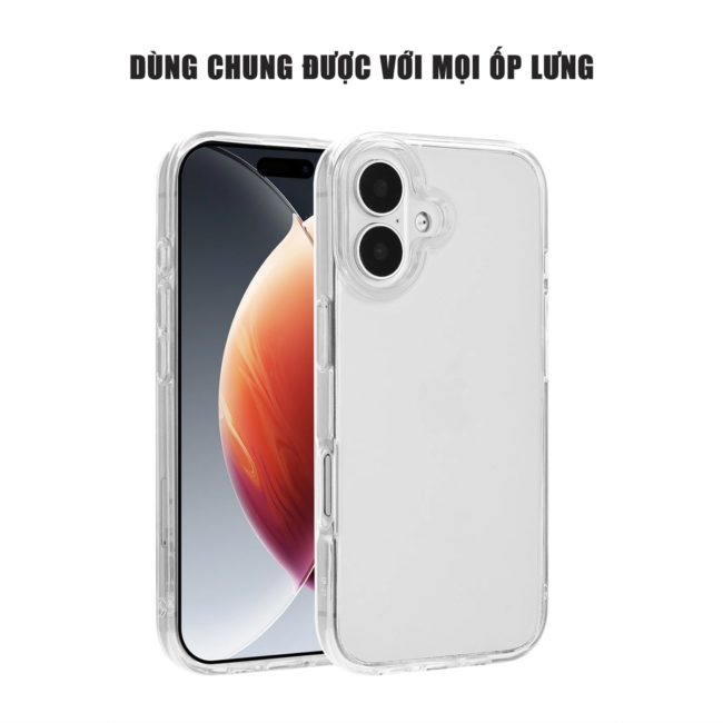 Kính cường lực Iphone 17 trong suốt full màn hình không viền Smart Devil