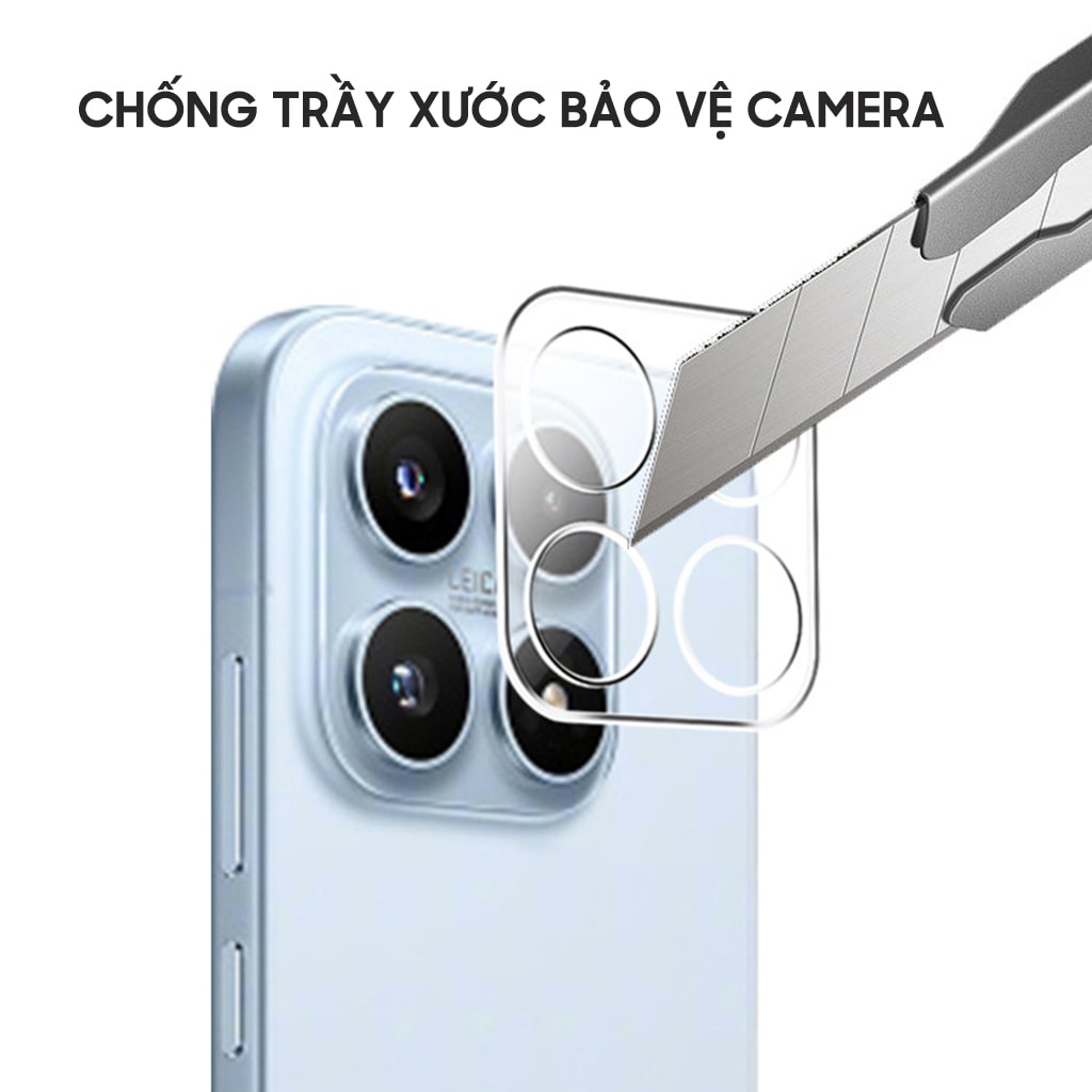 Dán camera Xiaomi 17 thấu kính nổi 3D cường lực camera Xiaomi 17 độ cứng 9H trong suốt