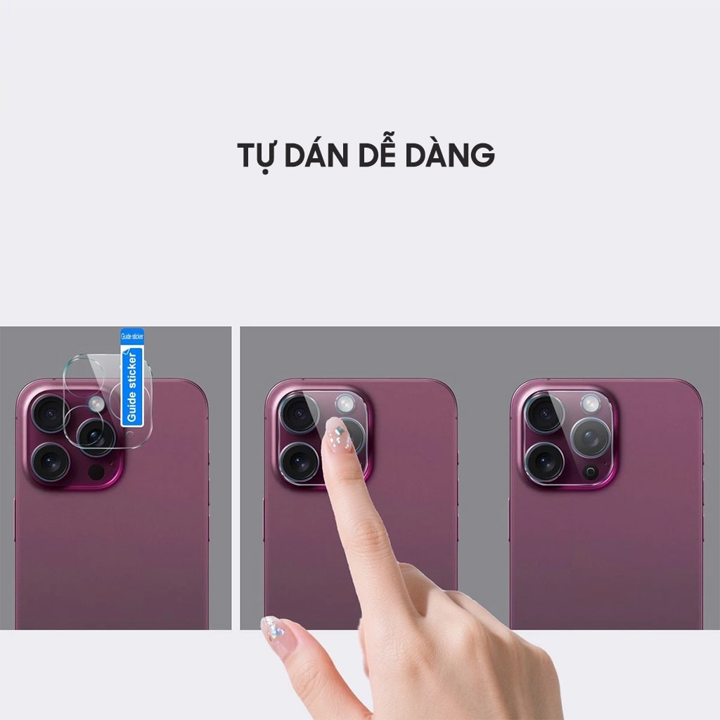 Dán camera Xiaomi 17 thấu kính nổi 3D cường lực camera Xiaomi 17 độ cứng 9H trong suốt