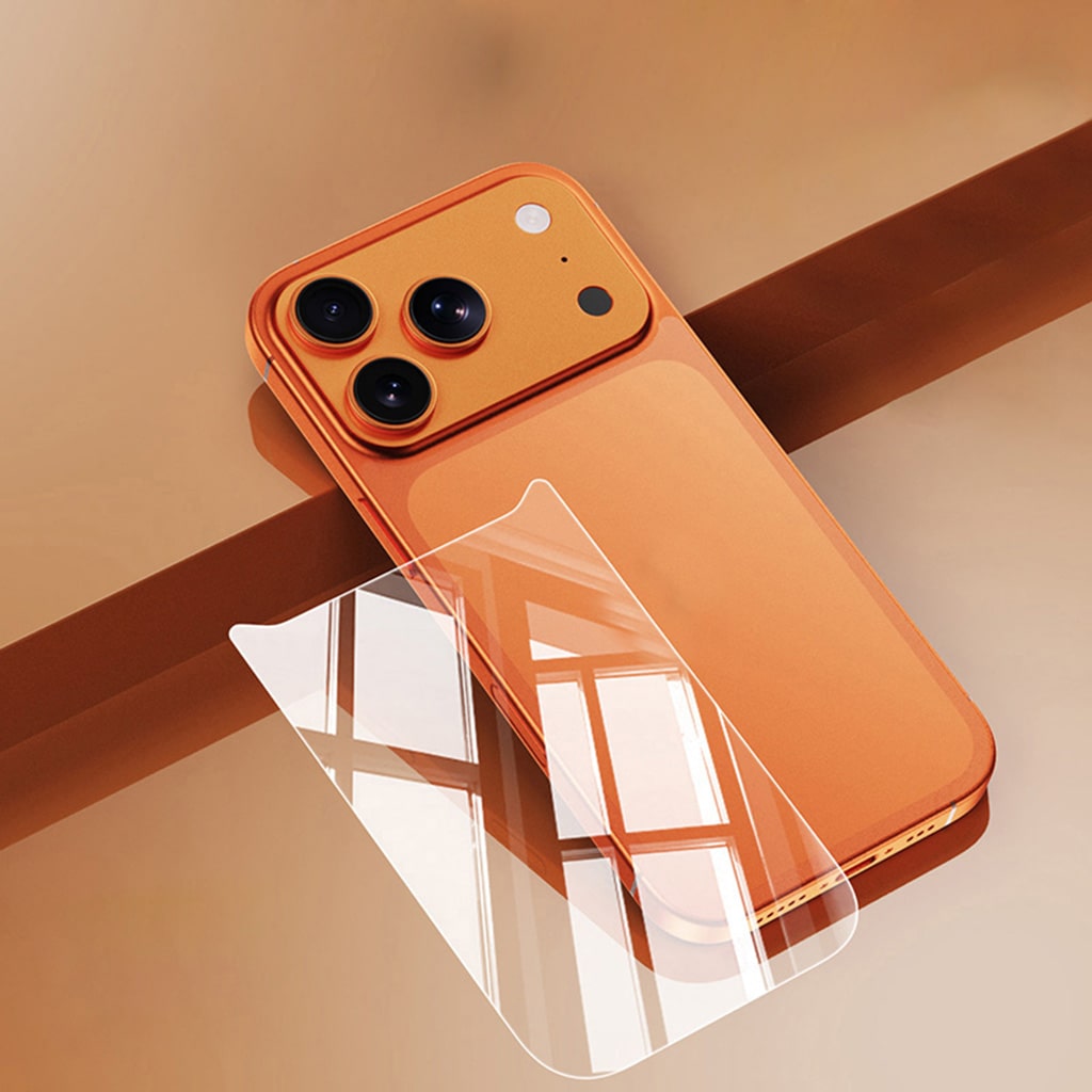 Kính cường lực lưng Iphone 17 Pro Max trong suốt full mặt lưng độ cứng 9H