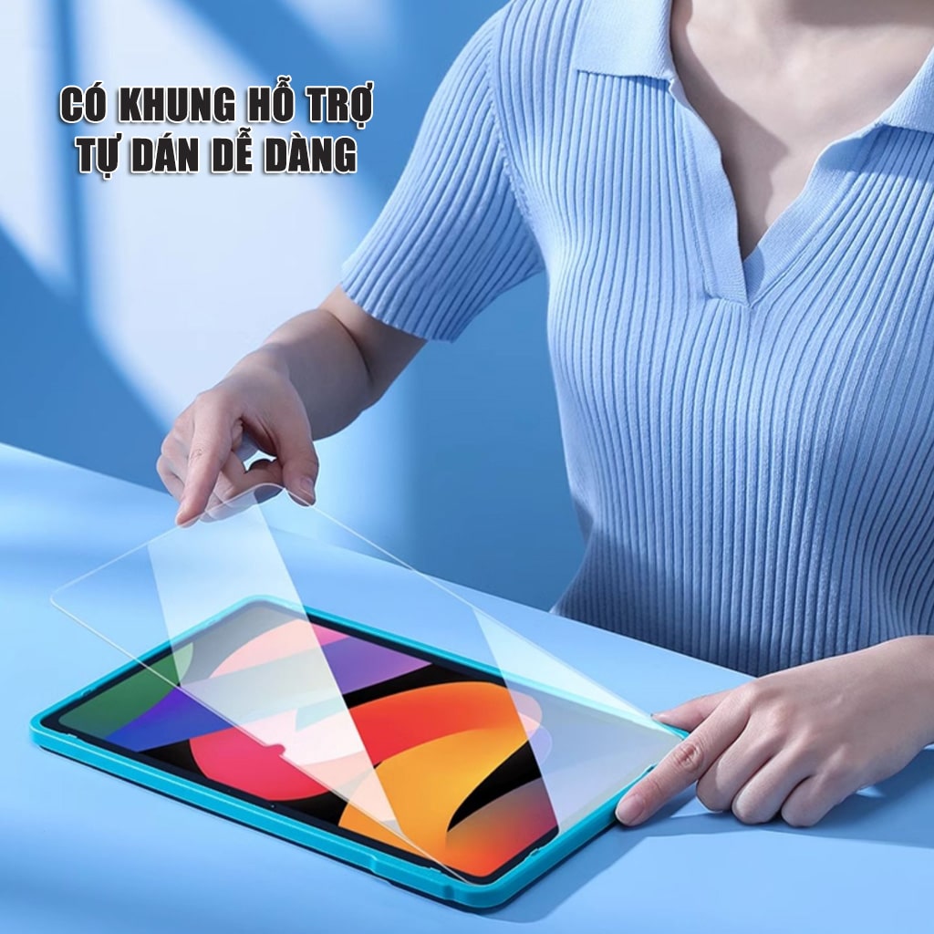 Kính cường lực Nubia Pad Pro full màn hình chính hãng Smart Devil có khung hỗ trợ dán