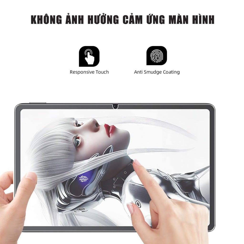 Kính cường lực Nubia Pad Pro full màn hình chính hãng Smart Devil có khung hỗ trợ dán