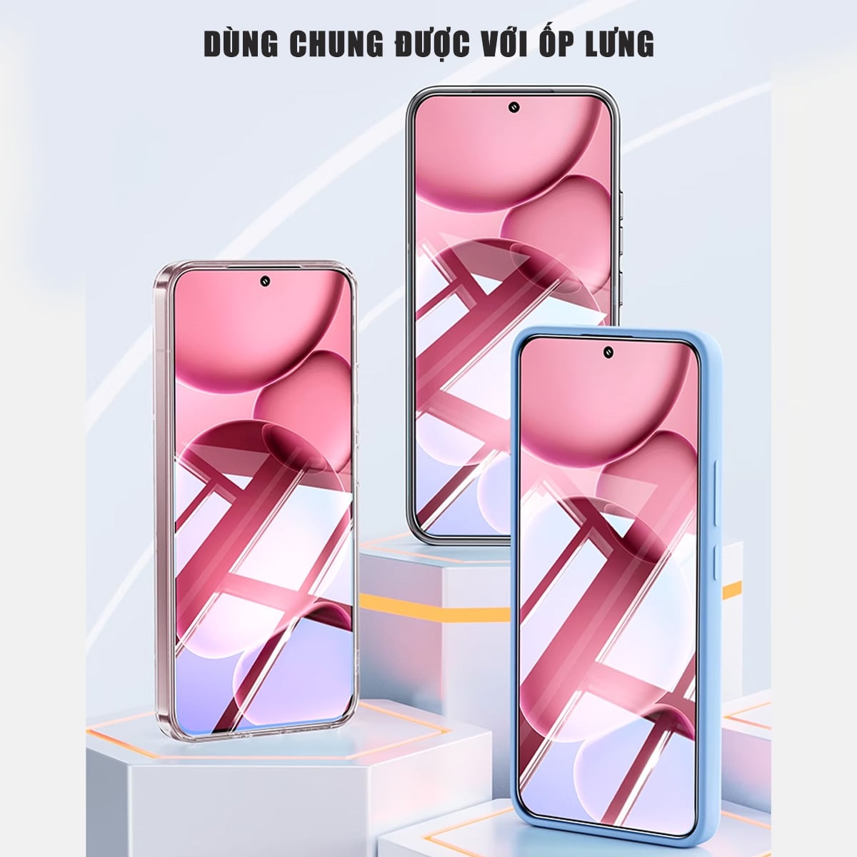 Kính cường lực Oppo Find X9 Pro trong suốt không viền full màn hình Smart Devil có khung hỗ trợ dán