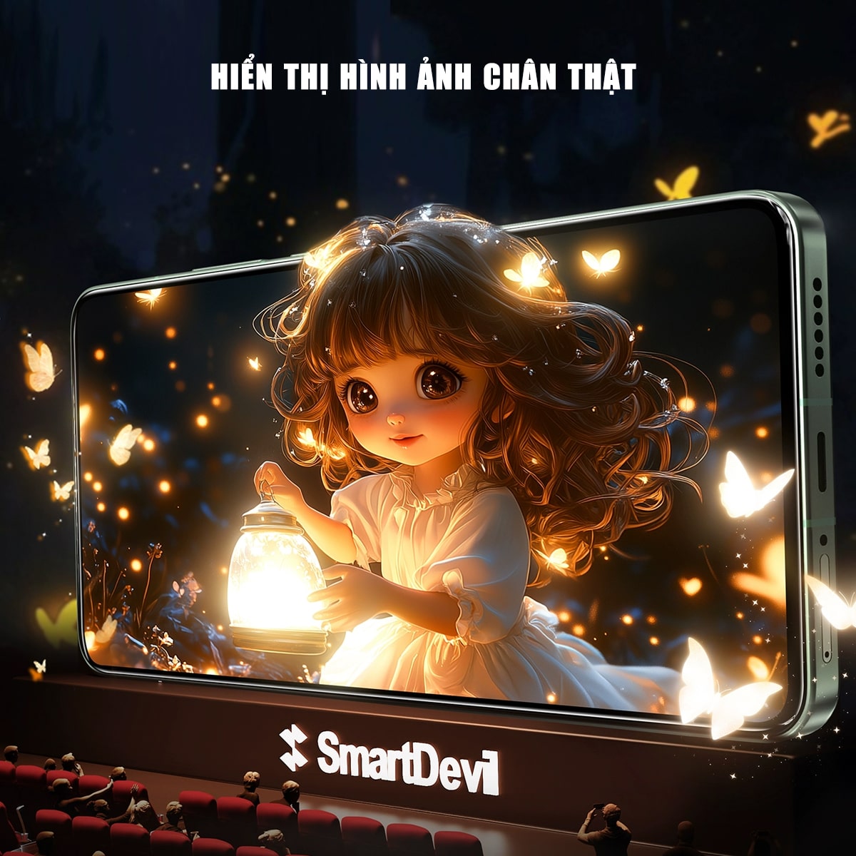 Kính cường lực Oppo Find X9 Pro trong suốt không viền full màn hình Smart Devil có khung hỗ trợ dán