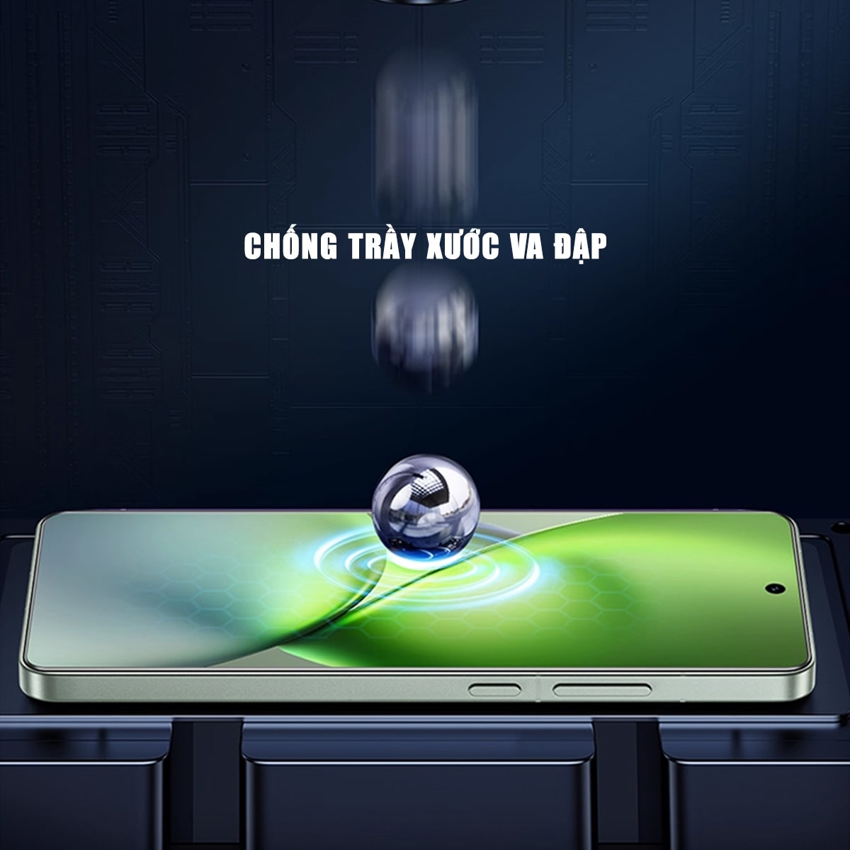 Kính cường lực Vivo X300 Pro trong suốt không viền full màn hình Smart Devil có khung hỗ trợ dán