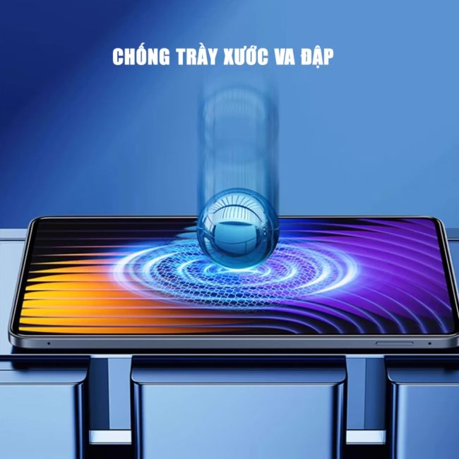 Kính cường lực Xiaomi Pad 7 full màn hình chính hãng Smart Devil có khung hỗ trợ dán